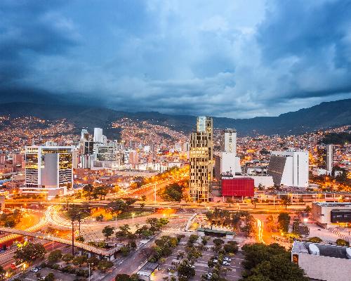 FotografoFoto Alcaldía de Medellín:Panorámica de Medellín - Comuna 10 - La Candelaria.